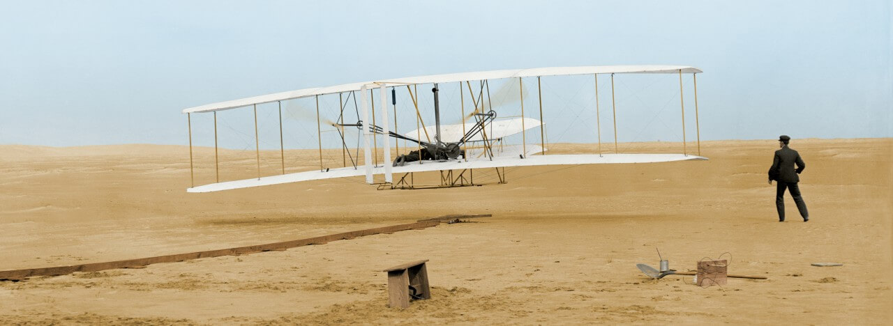 Wright brothers' first flight